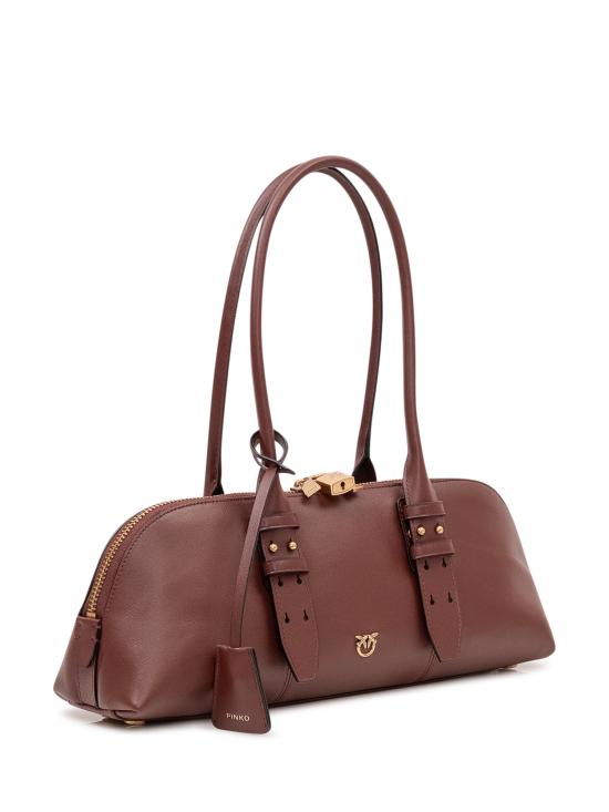 26SS 핑코 숄더백 106169A0QO R49Q BURGUNDY WINE ANTIQUE GOLD - PINKO