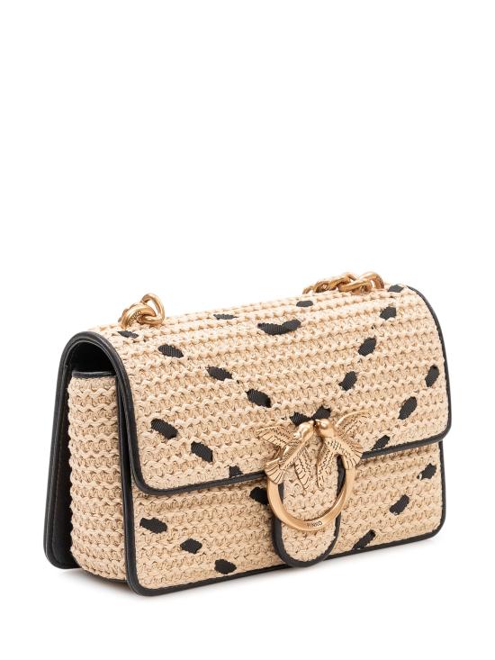 26SS 핑코 크로스백 104550A1RL HZ3Q PAGLIA NERO ANTIQUE GOLD - PINKO