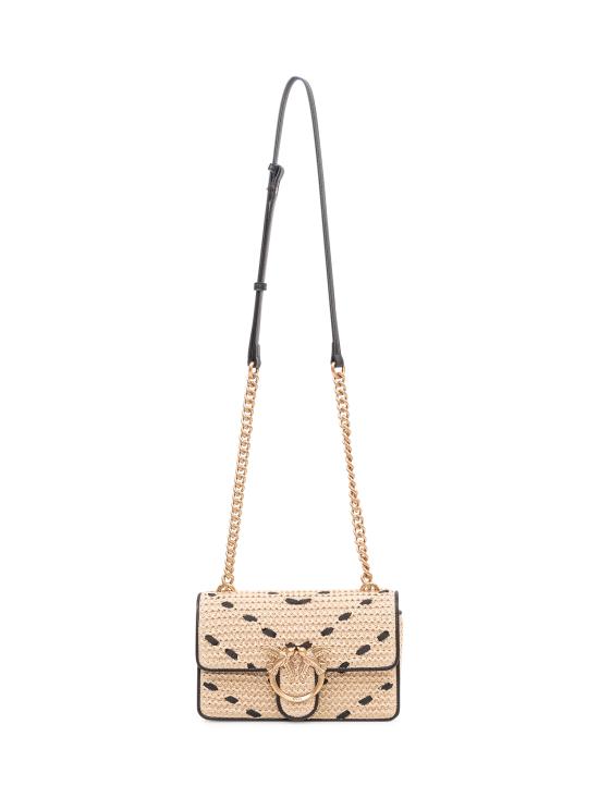 26SS 핑코 크로스백 104550A1RL HZ3Q PAGLIA NERO ANTIQUE GOLD - PINKO