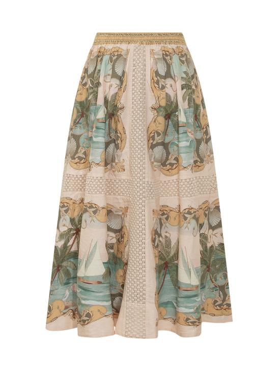 26SS 팜 리오 롱 스커트 349108 26080 MULTICOLOR - FARM RIO