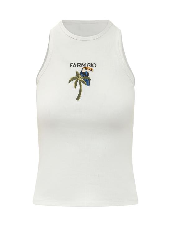 26SS 팜 리오 민소매 티셔츠 349811 L0025 OFF WHITE