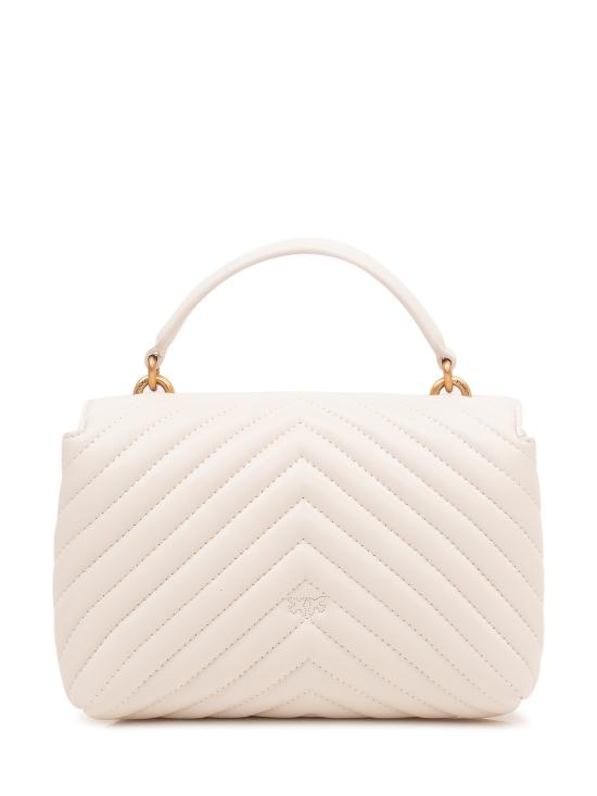 26SS 핑코 토트백 100044A0GK Z14Q BIANCO SETA ANTIQE GOLD - PINKO
