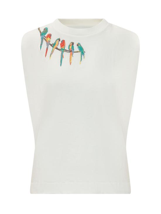 26SS 팜 리오 민소매 티셔츠 348551 L0025 OFF WHITE