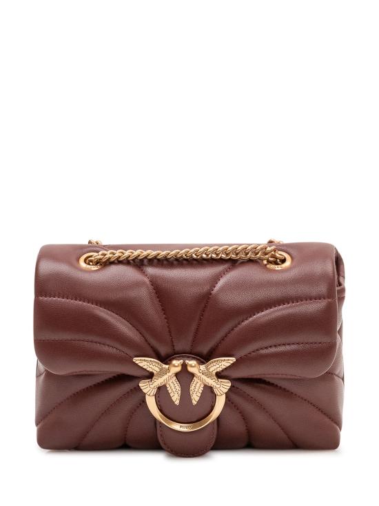 26SS 핑코 크로스백 100039A1EX R49Q BURGUNDY WINE ANTIQUE GOLD