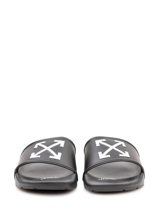 26SS 오프화이트 뮬/슬리퍼 M003C9M001 1001 BLACK WHITE - OFF WHITE