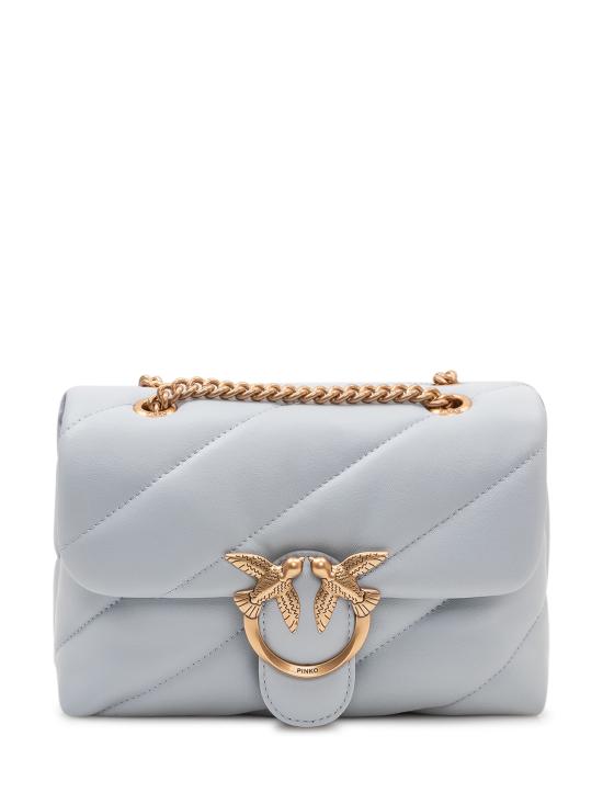 26SS 핑코 크로스백 100039A0F2 E37Q AZZURRO CELESTE ANTIQUE GOLD