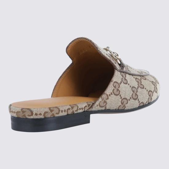  구찌 뮬/슬리퍼 플랫슈즈 베이지 - GUCCI