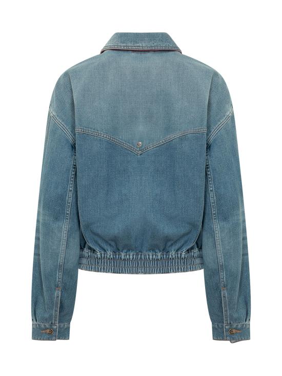 26SS 베르사체 데님 자켓 10236031A17921 2DC50 MEDIUM BLUE RED - VERSACE