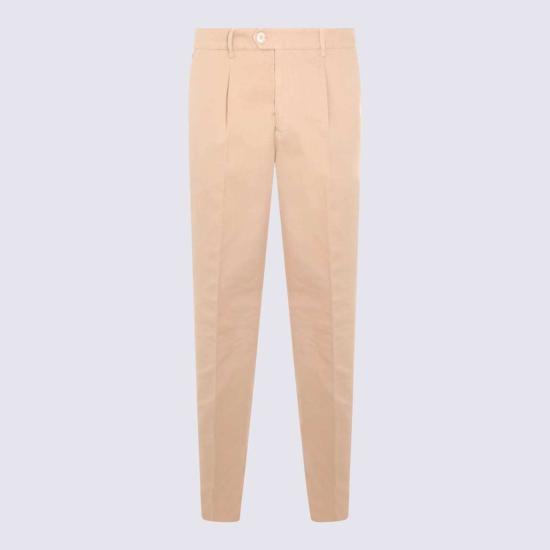  브루넬로 쿠치넬리 스트레이트 팬츠 Brunello Cucinelli 카멜 코튼  카멜