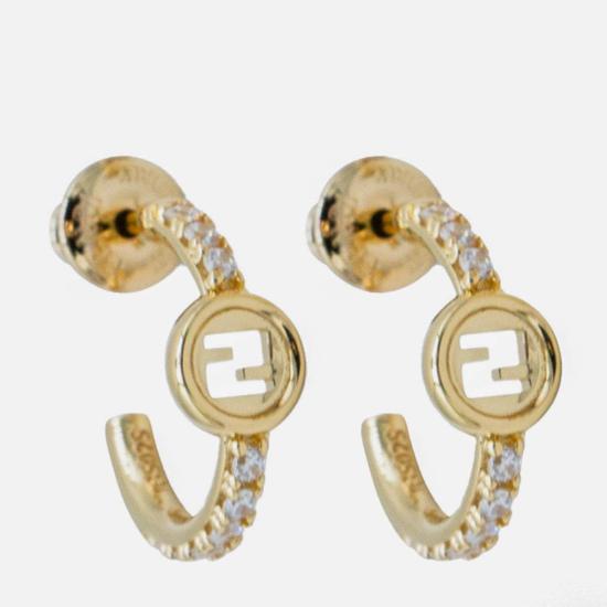  펜디 이어링 골드톤