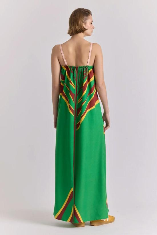  DeLoreta 롱 원피스 De Loreta Aloe 드레스 Amapola 프린트 - OTHER BRANDS