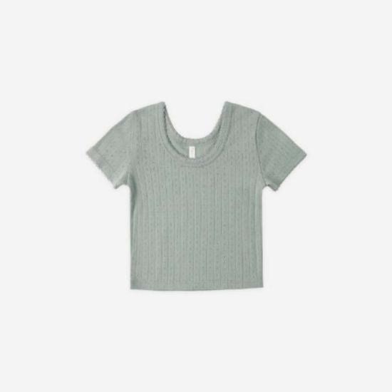  [키즈] 라일리 앤 크루 티셔츠 키즈 라일리 + 크루 포인트엘 티셔츠 씨 그린