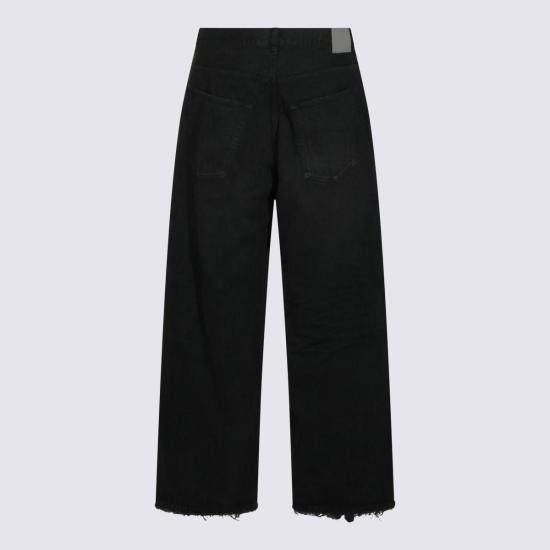  발렌시아가 데님 팬츠 코튼 데님 진 블랙 - BALENCIAGA