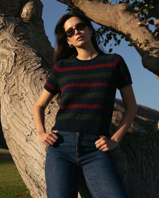  넬로 준 스웨터 Nello June Letti 반팔 크루 - NELLO JUNE