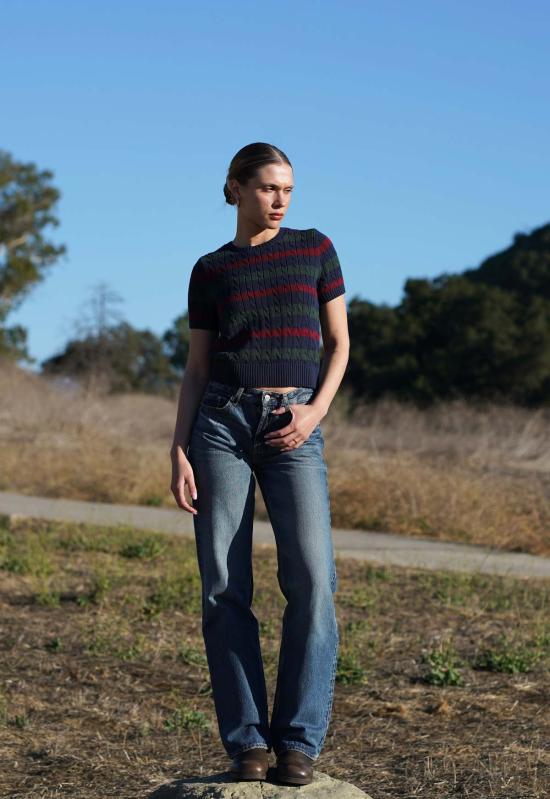  넬로 준 스웨터 Nello June Letti 반팔 크루