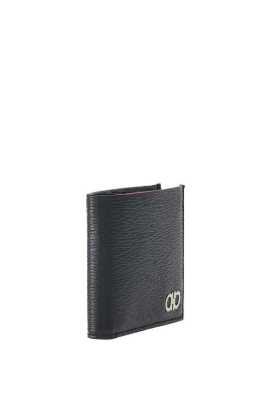 26SS 살바토레 페라가모 간치니 반지갑 66A064 685978 BLACK FERRAGAMO RED DOM - SALVATORE FERRAGAMO