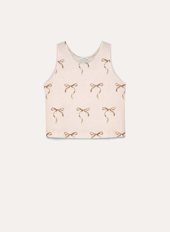  포르테포르테 민소매 티셔츠 Forte Forte 14916 마이 탑 "Le Noeud D'a Agent" 탑 - FORTE FORTE