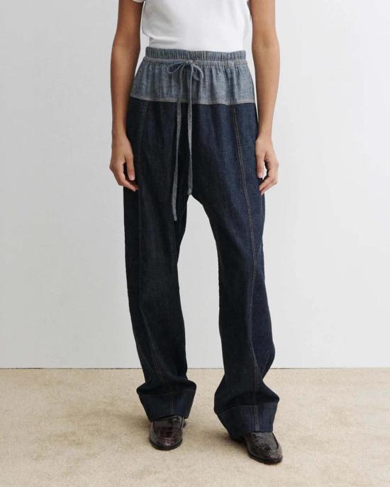  레이첼 코미 데님 팬츠 Rachel Comey 엔누 팬츠 다크 워시 데님 - RACHEL COMEY