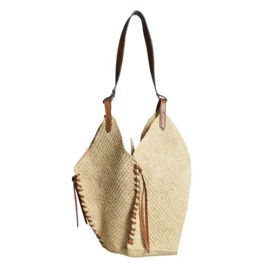 26SS 이자벨마랑 숄더백 25PPM0066FAC1X07M NLCG Natural nero - ISABEL MARANT