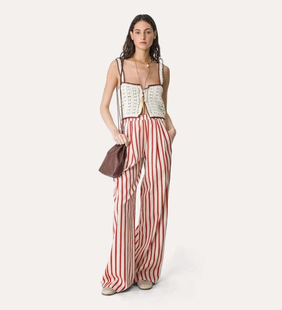  포르테포르테 스웨터 포르테 포르테 마이 탑 "케이블 럭스" 핸드 크로셰 탑 - FORTE FORTE