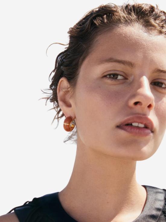  리지 포르투나토 이어링 젤리지 후프스 - LIZZIE FORTUNATO