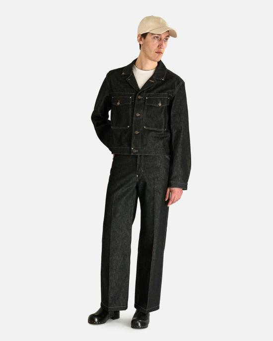  르메르 데님 자켓 스터드 장식이 있는  트러커 재킷 - LEMAIRE