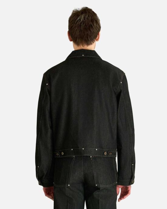  르메르 데님 자켓 스터드 장식이 있는  트러커 재킷 - LEMAIRE