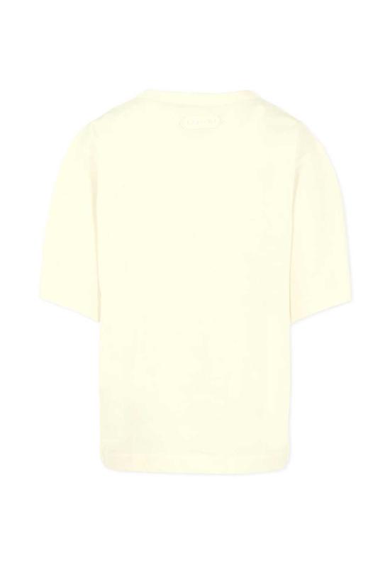  [키즈] 랑방 티셔츠 로고 티셔츠 (아이보리) (어린이용) - LANVIN