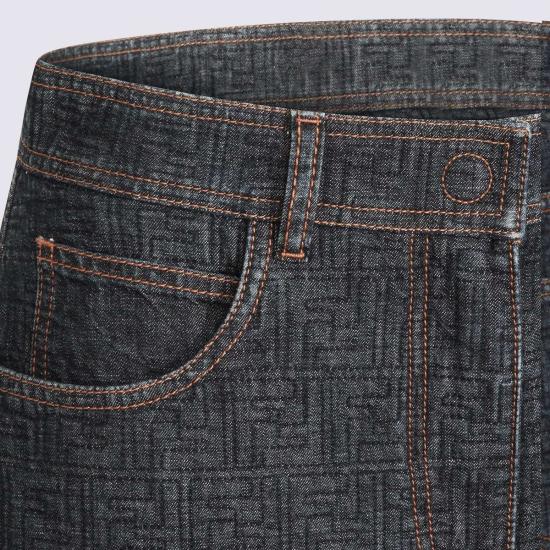  펜디 데님 스커트 다크 블루 코튼 스커트 - FENDI