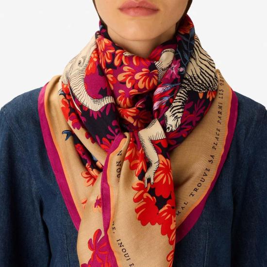  이누이투시 머플러/스카프 스퀘어 130 베스티에르 스카프 - INOUITOOSH