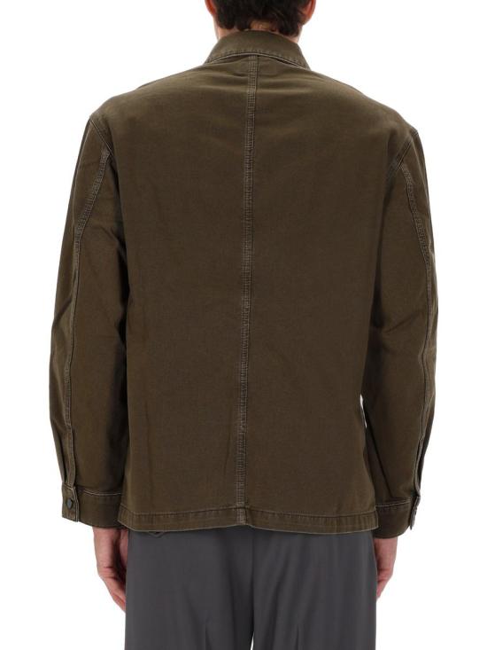 25FW 르메르 긴팔 셔츠 OV1024 LD1063 GR631 Green - LEMAIRE