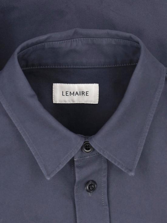 25FW 르메르 긴팔 셔츠 OV1025 LF1452 BK871 Blue - LEMAIRE