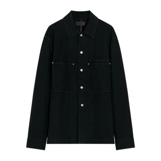 25FW 르메르 긴팔 셔츠 OV1024 LD1064 BK999 Black