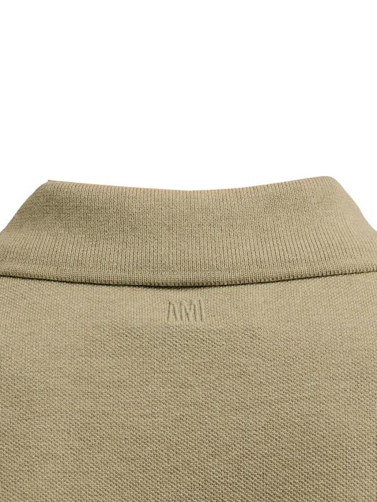 26SS 아미 스몰 하트 로고 폴로 티셔츠 UPL001 760366 Green - AMI