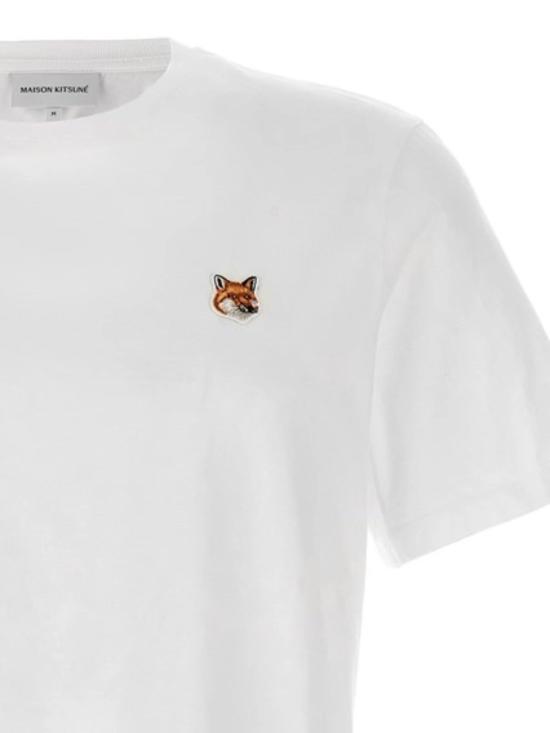26SS 메종키츠네 폭스 헤드 레귤러 티셔츠 PM00107KJ7026 P100 White - MAISON KITSUNE