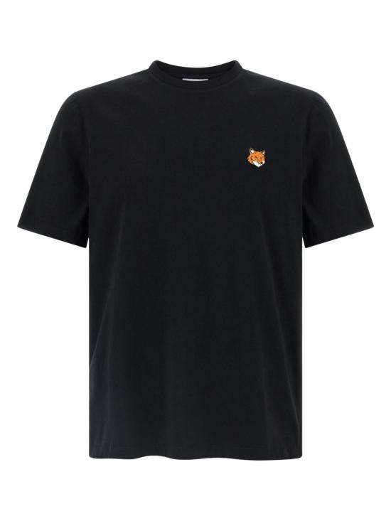 26SS 메종키츠네 폭스 헤드 레귤러 티셔츠 PM00107KJ7026 P199 Black
