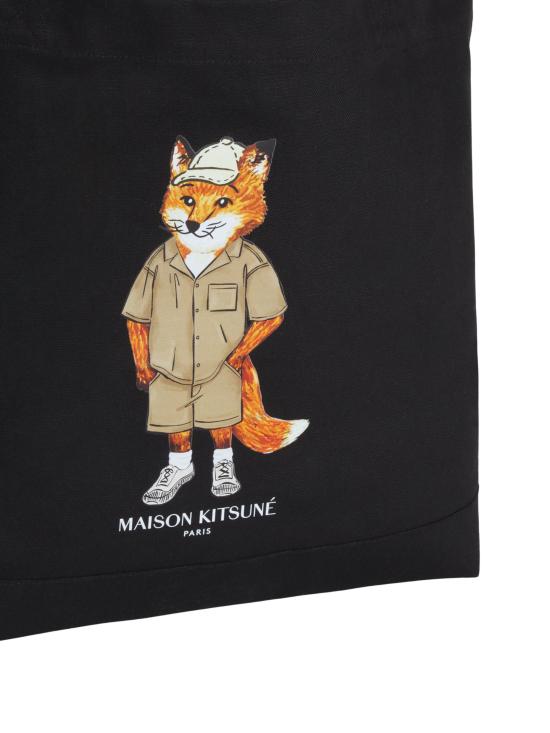 26SS 메종키츠네 숄더백 QU05109WW9042 P199 Black - MAISON KITSUNE
