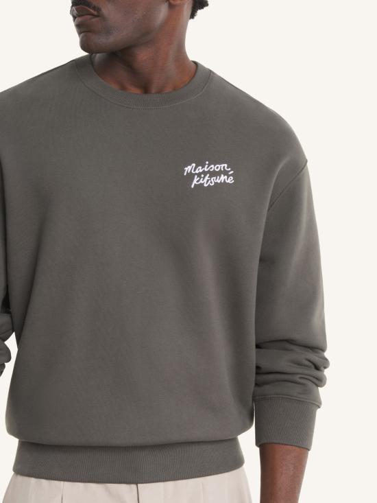 26SS 메종키츠네 핸드라이팅 컴포트 스웨트셔츠 MM00315KM0341 0453 Brown - MAISON KITSUNE