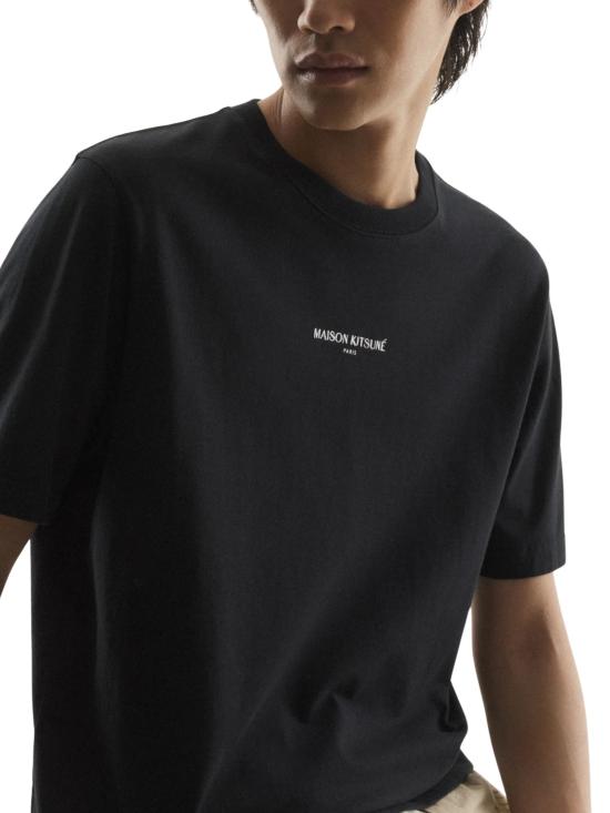 26SS 메종키츠네 파리 컴포트 티셔츠 QM00100KJ7025 P199 Black - MAISON KITSUNE
