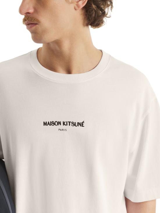 26SS 메종키츠네 파리 컴포트 티셔츠 QM00100KJ7025 0063 Beige - MAISON KITSUNE