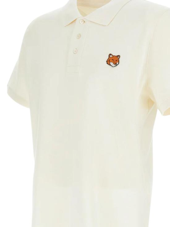 26SS 메종키츠네 폭스 헤드 레귤러 폴로 티셔츠 PM00209KP0002 0063 Beige - MAISON KITSUNE