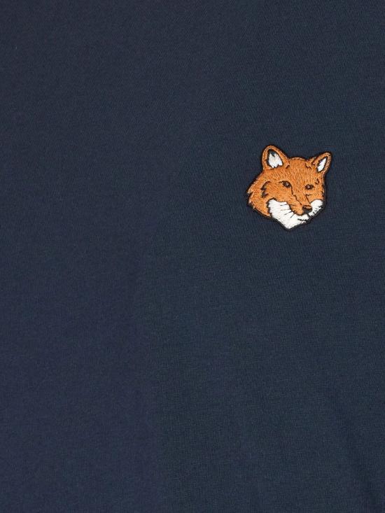 26SS 메종키츠네 폭스 헤드 레귤러 티셔츠 PM00107KJ7026 0413 Blue - MAISON KITSUNE