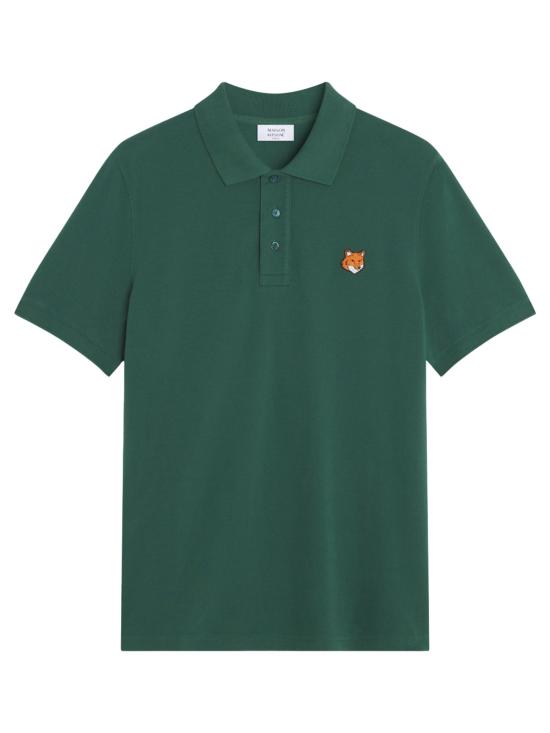 26SS 메종키츠네 폭스 헤드 레귤러 폴로 티셔츠 PM00209KP0002 P399 Green