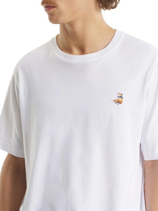 26SS 메종키츠네 드리밍 폭스 컴포트 티셔츠 QM00102KJ7026 P100 White - MAISON KITSUNE