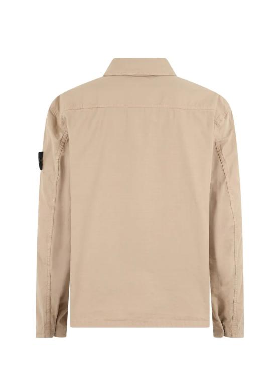 26SS 스톤 아일랜드 머서라이즈드 오가닉 코튼 립스탑 컴포트핏 집업 오버셔츠 L1S15 1200005 S0298 V009A - STONE ISLAND