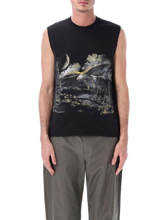 26SS 로아 민소매 티셔츠 YBMW021JY02 BLK0020 Black