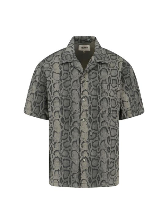 26SS 칼하트 WIP 반팔 셔츠 I036275 3QA GD Snake camo