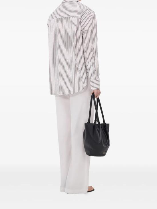 26SS 루루 드 세종 셔츠 MAUD DARK RED LIGHT BLUE Red blue - LOULOU DE SAISON