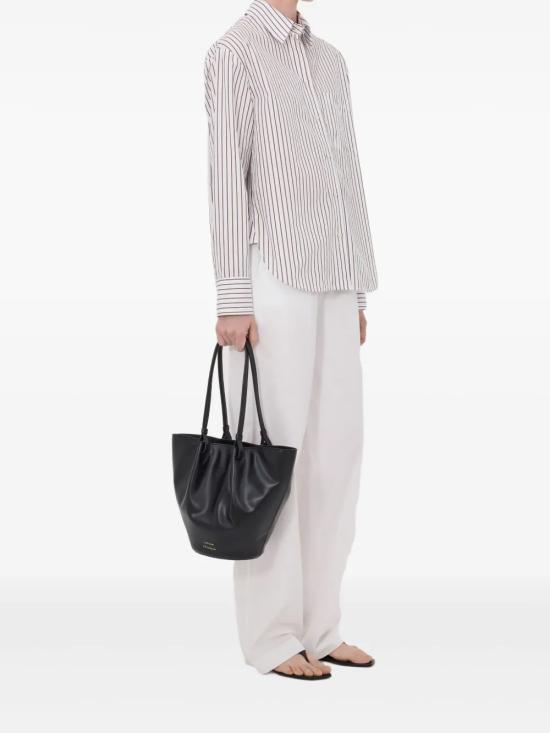 26SS 루루 드 세종 셔츠 MAUD DARK RED LIGHT BLUE Red blue - LOULOU DE SAISON