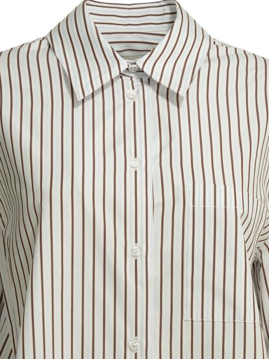 26SS 루루 드 세종 셔츠 MAUD DARK RED LIGHT BLUE Red blue - LOULOU DE SAISON